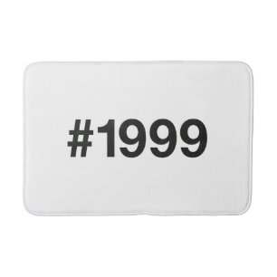 1999 Hashtag 26 Birthday Anniversary Bath Mat