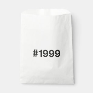 1999 Hashtag 26 Birthday Anniversary Favour Bags