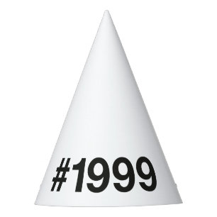 1999 Hashtag 26 Birthday Anniversary Party Hat