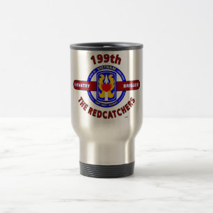 199TH INFANTRY BRIGADE " THE REDCATCHERS"VIETNAM TRAVEL MUG