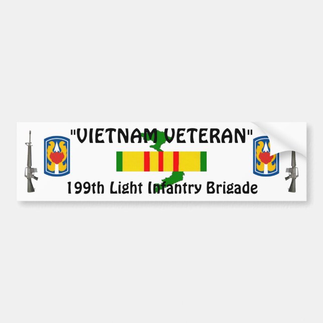 199th Light Inf Brigade bumper sticker (Front)