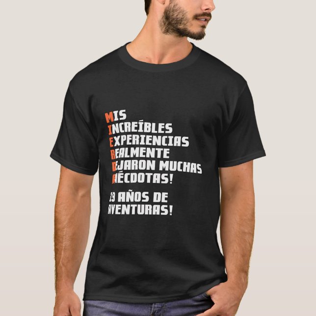 19 Aã±Os De Aventuras T-Shirt (Front)