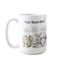 19 Cartoon Bunderful Bunny Rabbits Custom Mug