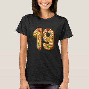 19 Cutest Capital Christmas Cookie Alphabet Number T-Shirt