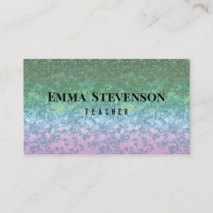 19 Green-pink, abstract, pattern, pink and green Business Card