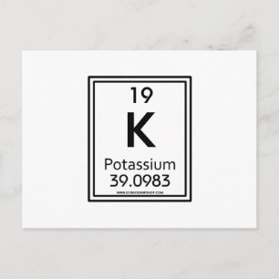 19 Potassium Postcard
