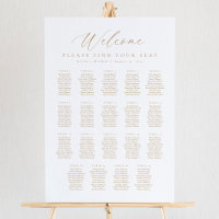 19 Tables Welcome Seating Chart
