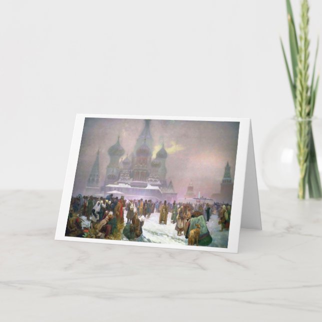 #19 The Abolition of Serfdom in Russia, Mucha Card (Front)