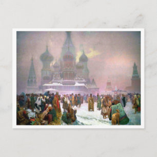 #19 The Abolition of Serfdom in Russia, Mucha Postcard