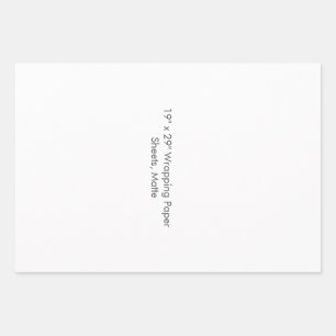 19" x 29" Wrapping Paper Sheets, Matte