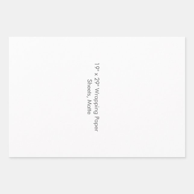 19" x 29" Wrapping Paper Sheets, Matte (Front)
