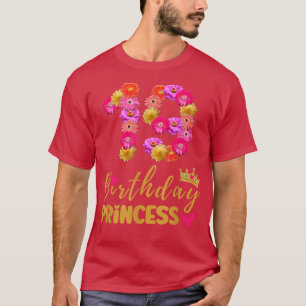 19 Year Old Birthday Princess Flower Its My 19th B T-Shirt