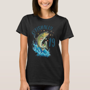 19 Year Old Fishing Birthday 19th Bass Fish Men Wo T-Shirt
