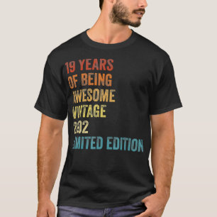 19 Year Old Gifts Vintage 2002 Limited Edition 19t T-Shirt