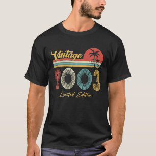 19 Year Old Vintage 2003 Limited Edition 19th T-Shirt