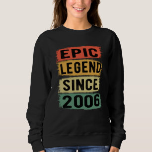 19 Years Old Bday Epic Legend 19th Birthday Gift Sweatshirt