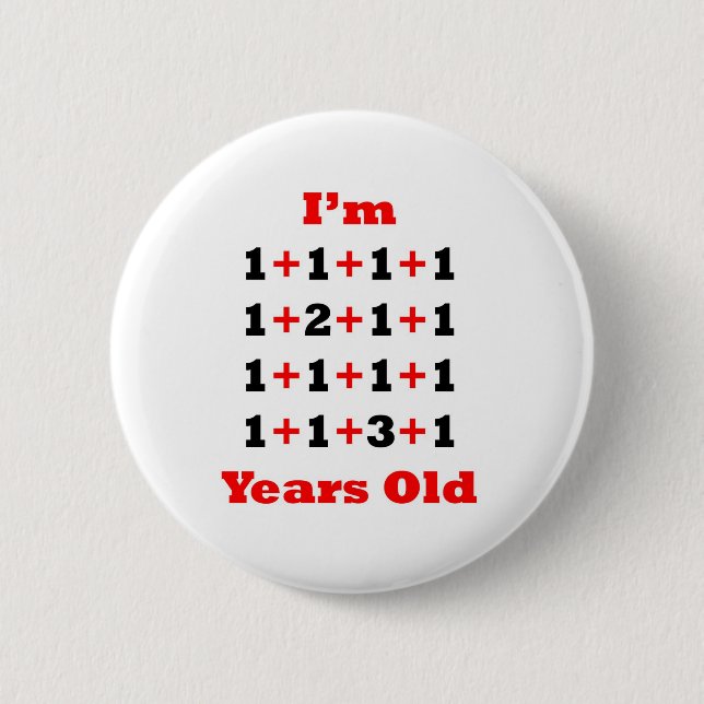 19 Years old Blk Red 6 Cm Round Badge (Front)