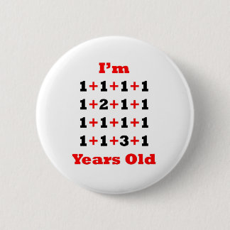 19 Years old Blk Red 6 Cm Round Badge
