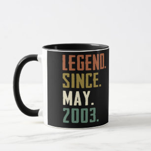 19 Years Old Legend Since May 2003 19th birthday Mug