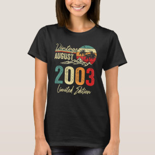 19 Yr Old Vintage August 2003 19th Birthday T-Shirt