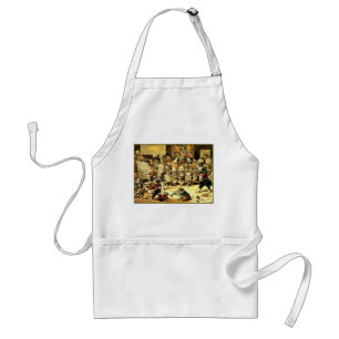 19b Dog School by Louis Wain Standard Apron