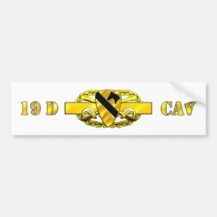 19D 1st Cavalry Division Bumper Sticker