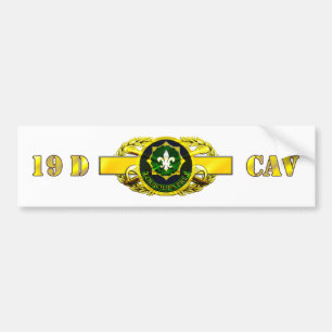 19D 2nd Armoured Calvary Regiment Bumper Sticker