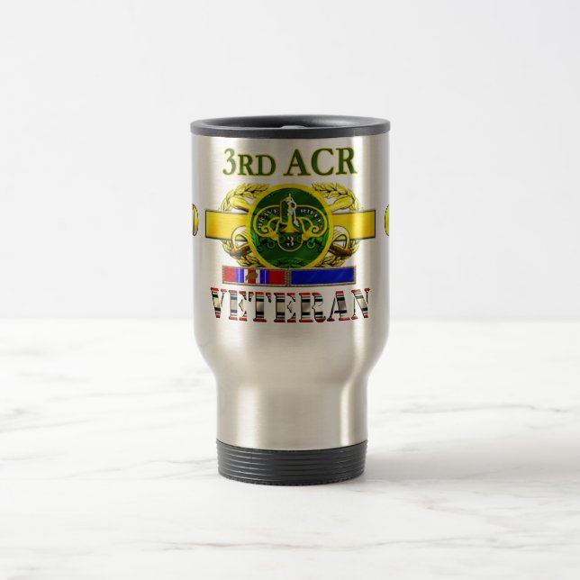 19D 3rd Armoured Calvary Regiment Travel Mug (Center)