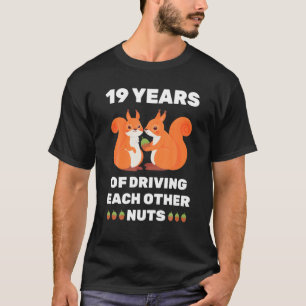 19Th 19-Year Wedding Anniversary Funny Couple For T-Shirt