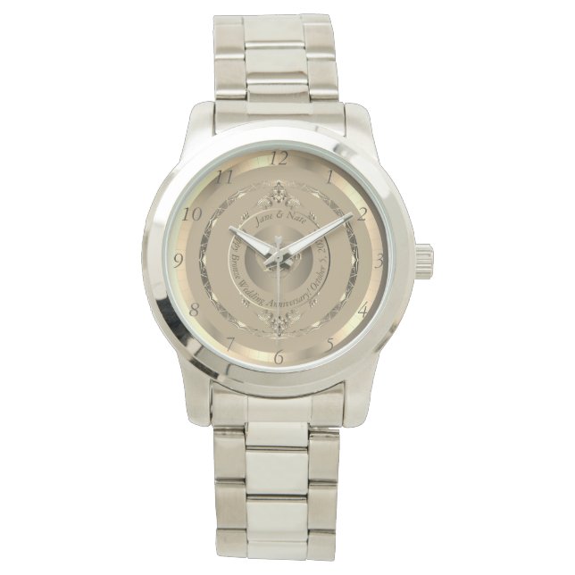 19th & 8th Bronze Anniversary  Watch (Front)