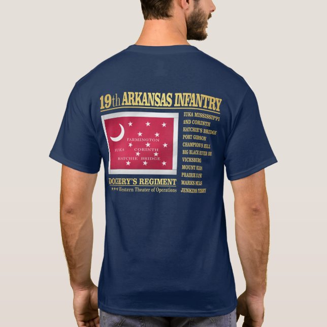 19th Arkansas Infantry (BA2) T-Shirt (Back)