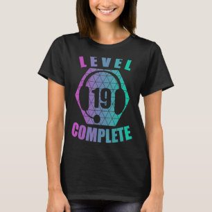 19th Birthday 19 Years Gamer Gaming Console Video T-Shirt