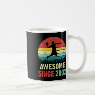 19th Birthday Basketball Lovers Awesome Since 2002 Coffee Mug
