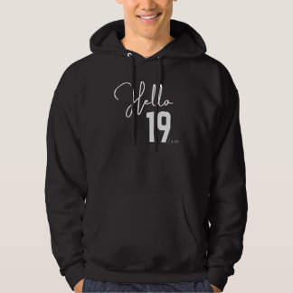 19th Birthday Hello Nineteen Hello 19 Est 2003 Hoodie