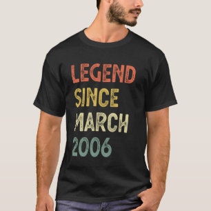 19th Birthday Legend Since March 2006 T-Shirt