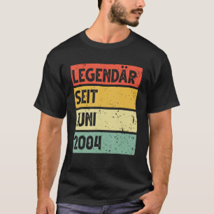 19th Birthday Man 19 Years Legendary since June 20 T-Shirt