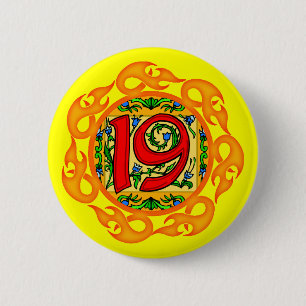 19th Birthday Party Button