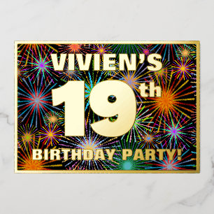 19th Birthday Party — Fun, Colourful Fireworks Loo