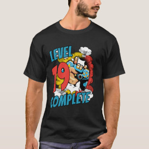 19th Birthday Shirt Men 19 years Comic Level 19 Co