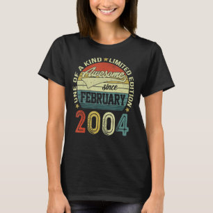 19th Birthday Tees 19 Year Old Awesome Since Febru