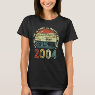 19th Birthday Tees 19 Year Old Awesome Since Septe