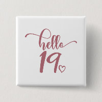 19th Birthday Women Hello 19 Cute 19 Years Old