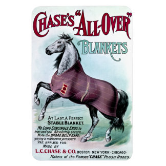 19th C. Chase Horse Blankets Magnet