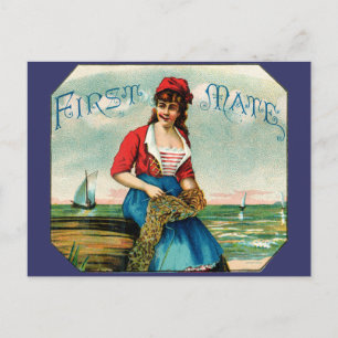 19th C. First Mate Cigars Postcard
