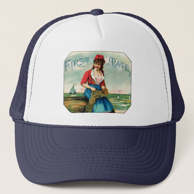 19th C. First Mate Cigars Trucker Hat (Front)