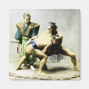 19th C. Japanese Wrestlers Magnet