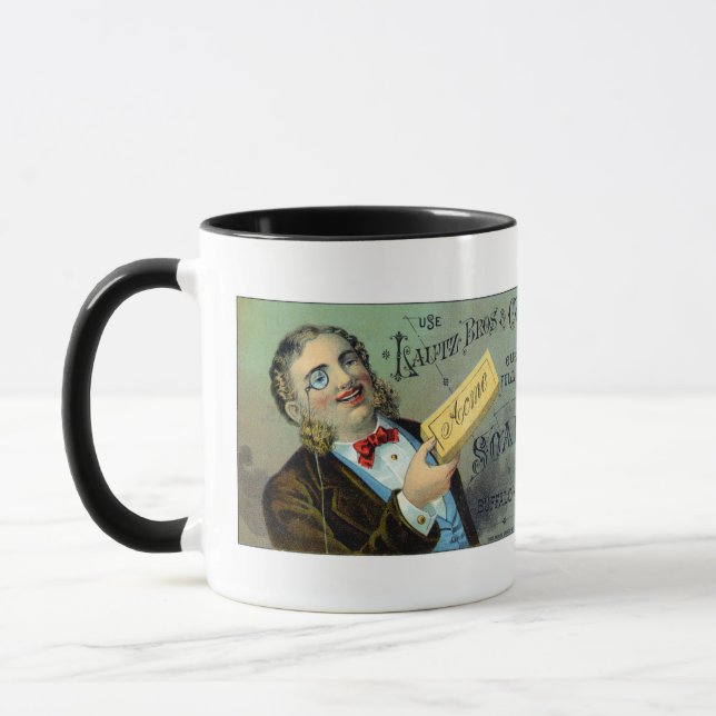 19th C. Lautz Brothers Soap Mug (Left)