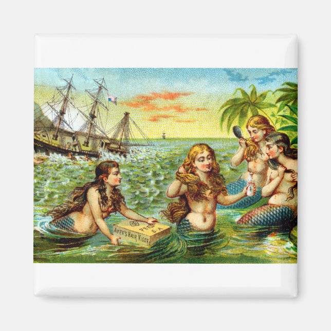 19th C. Mermaids Magnet (Front)