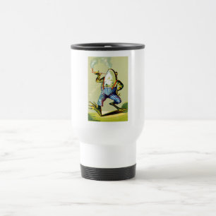 19th C. Pipe Smoking Frog Travel Mug