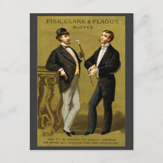 19th C. Vintage Men's Gloves no.2 Postcard